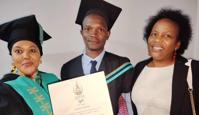 From grass-cutting to graduation: Siyabonga Chaliluque overcomes tragedy and distance to achieve his education against the odds