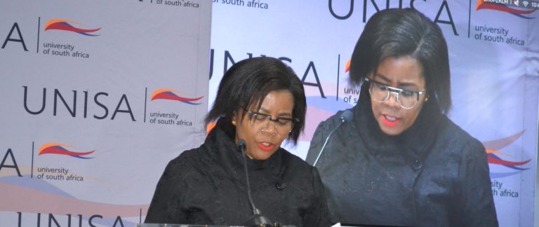 Prof Puleng LenkaBula made history as the first black woman to lead Unisa