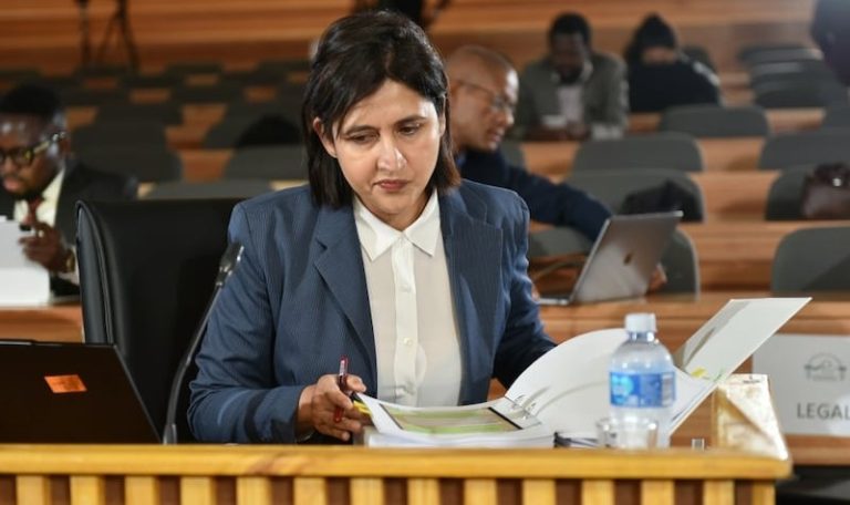 Senior Advocate Adila Hassim SC, recipient of an honorary Doctor Philosophiae from the University of the Western Cape.