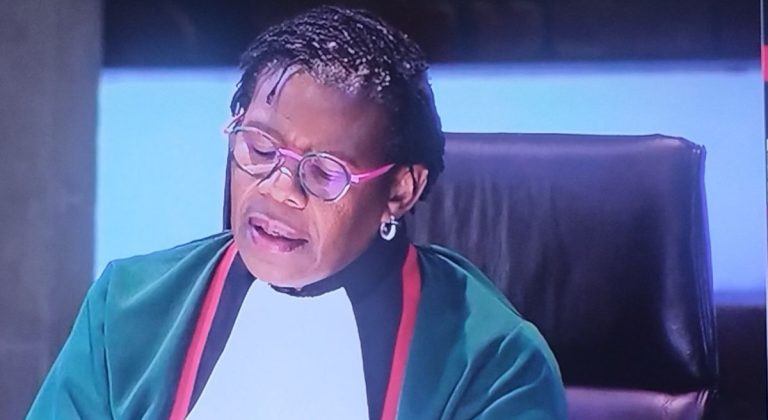Justice Nambitha Christabel Dambuza-Mayosi, Constitutional Court judge who authored the judgment on pension interests in divorce.