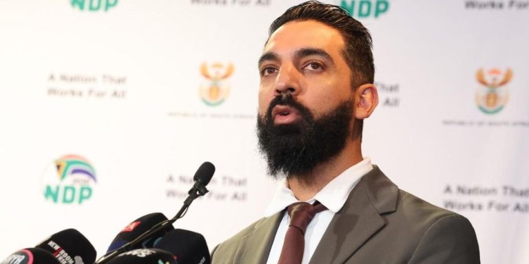 RAF CEO Waseem Carrim speaking at a public briefing.