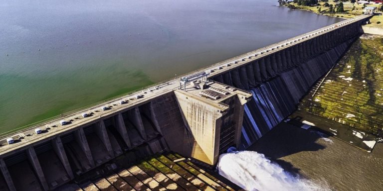 Vaal Dam in South Africa, illustrating concerns about water security ahead of a forecast strong El Niño summer.